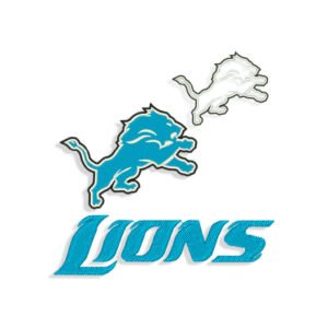 Detroit Lions logo machine embroidery design – SVG Shop