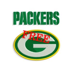 Green Bay Packers Logo 3 Embroidery Design - Emblanka