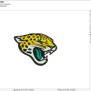 Jacksonville Jaguars New Logo Embroidery Design - Emblanka