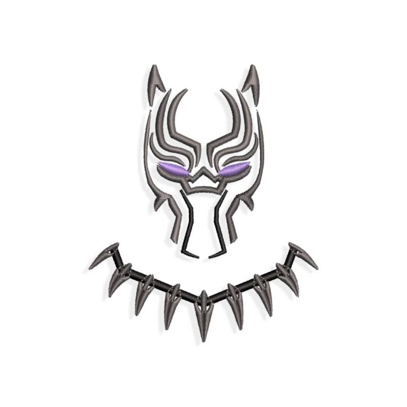 Black Panther embroidery design files