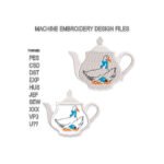 Teapot Embroidery design