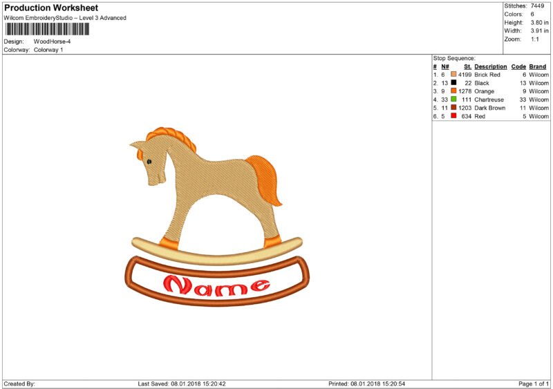 Horse Embroidery design - Image 5