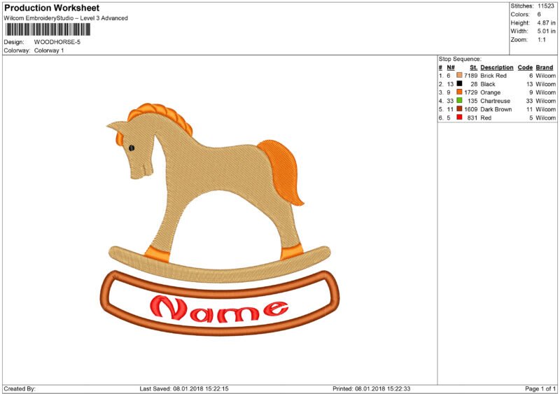 Horse Embroidery design - Image 4