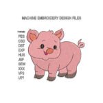 Pig Embroidery design