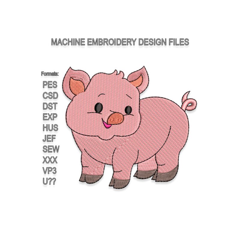 Pig Embroidery design