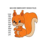Squirrel Embroidery design