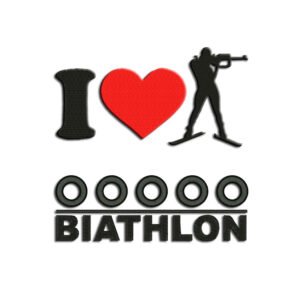 Biathlon Embroidery design