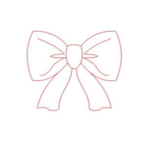 Bow Embroidery design - Machine Embroidery designs and SVG files