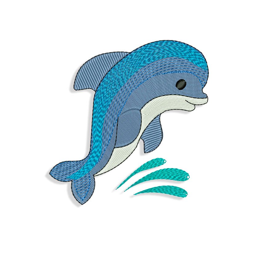 Dolphin Embroidery design | Machine Embroidery designs and SVG files