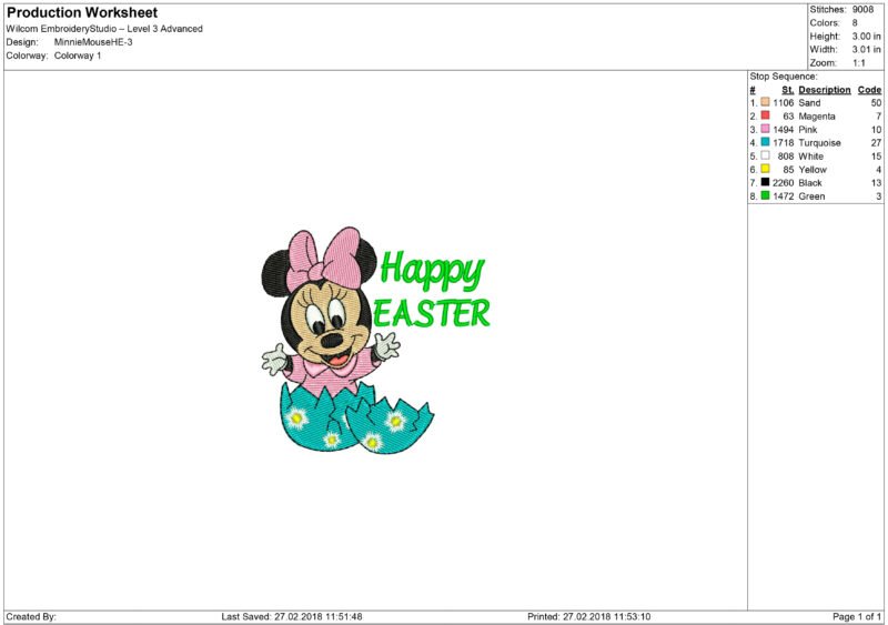 Mouse Embroidery design - Image 2