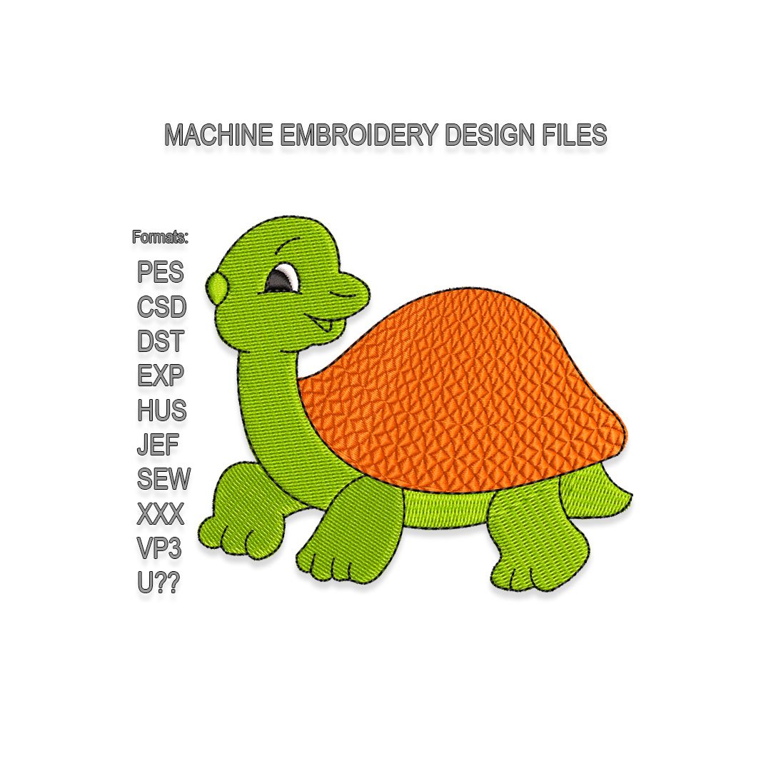 Baby Turtle Embroidery design