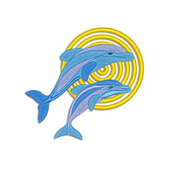 Dolphins Embroidery design | Machine Embroidery designs and SVG files