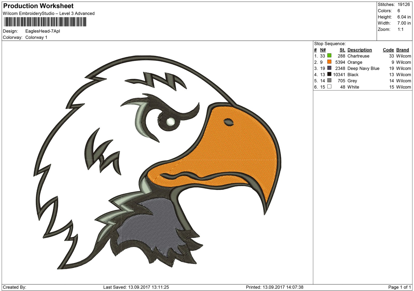 Download Eagle Embroidery design and Applique | Machine Embroidery designs and SVG files