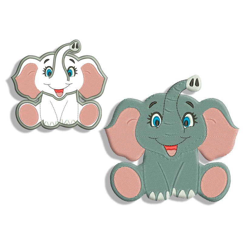 Download Elephant Embroidery design | Machine Embroidery designs and SVG files