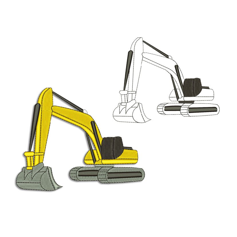 Download Excavator Embroidery Design Machine Embroidery Designs And Svg Files