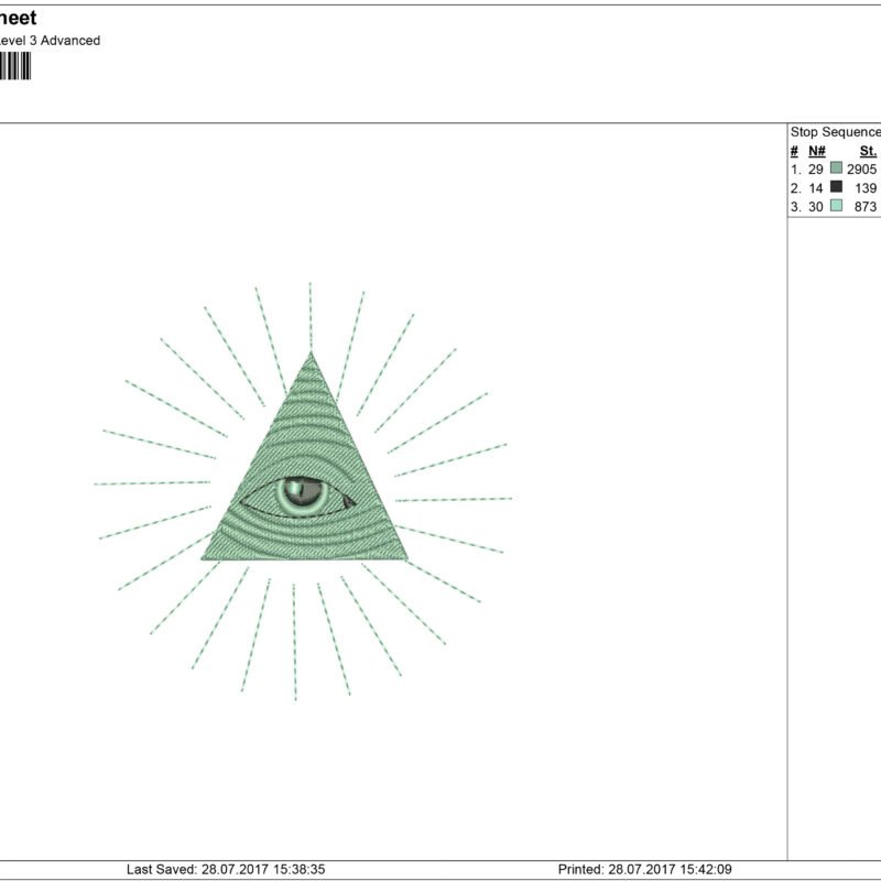 Pyramid Embroidery design - Machine Embroidery designs and SVG files