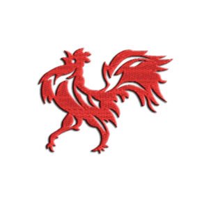 Rooster Embroidery design