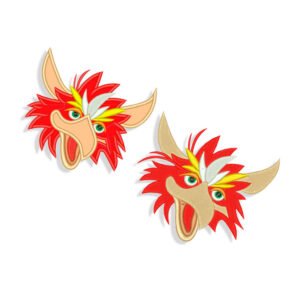 Cartoon character Embroidery design