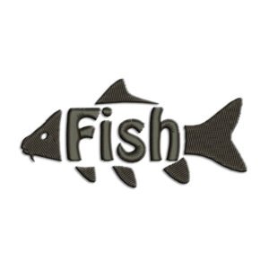 Carp Fish Embroidery design