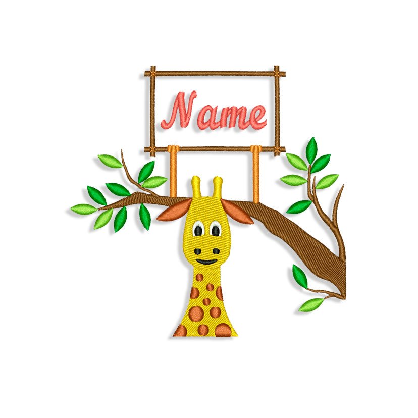 Girafes Machine embroidery designs
