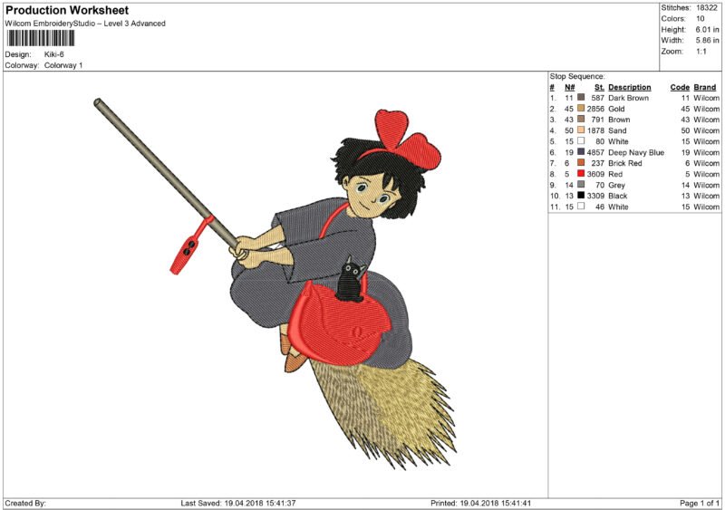 Cartoon character Embroidery design - Image 4