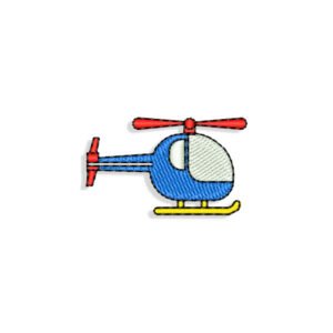 Mini Helicopter Embroidery design
