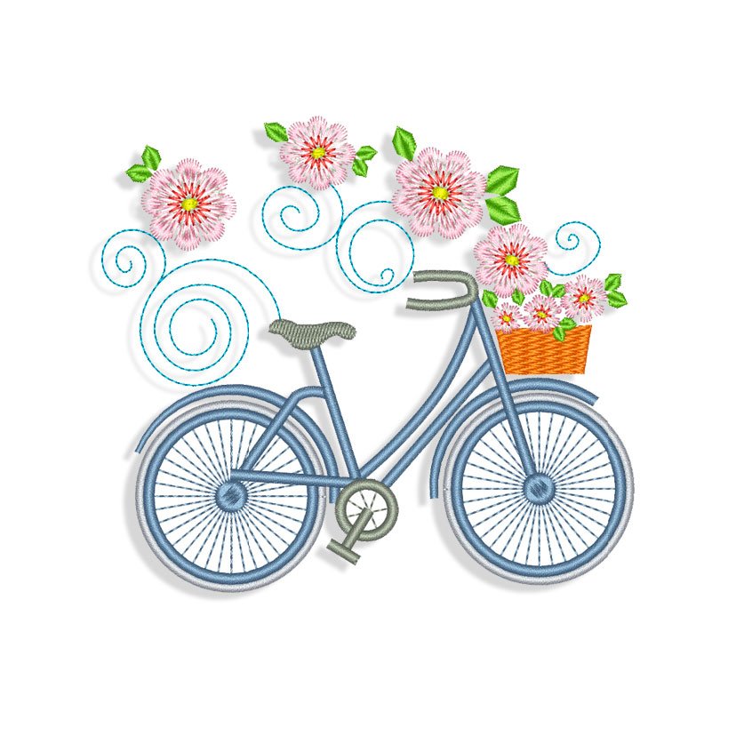 Download Bike Embroidery design | Machine Embroidery designs and SVG files