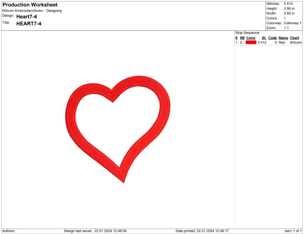 Heart Embroidery design files for Machine Embroidery