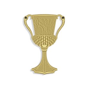 Cup Embroidery design