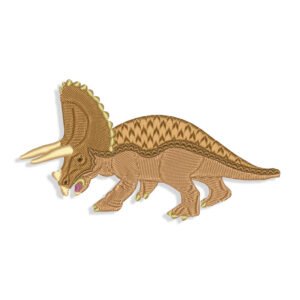 Triceratops Embroidery design