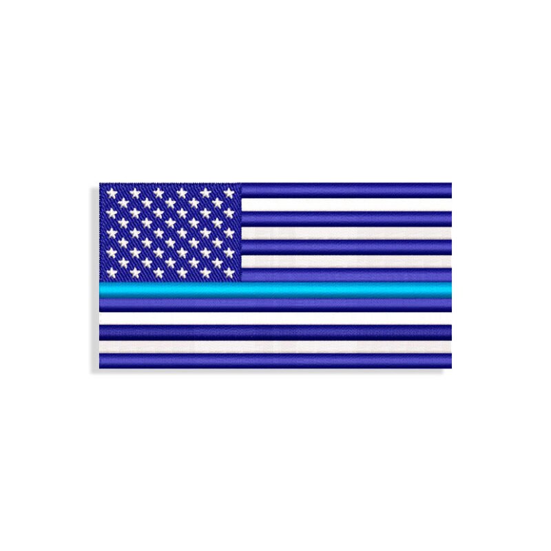 Thin Blue Line flag Embroidery design