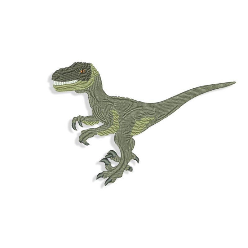 Velociraptor Embroidery design
