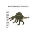 Dinosaur Spinosaurus Embroidery design