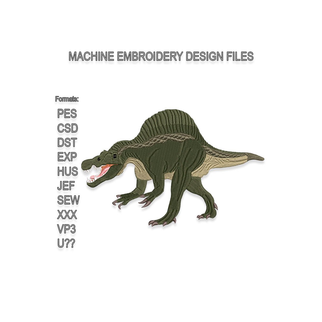 Dinosaur Spinosaurus Embroidery design