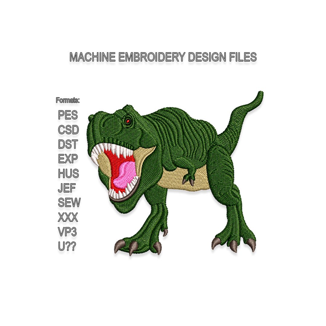 Tyrannosaurus Rex Embroidery design