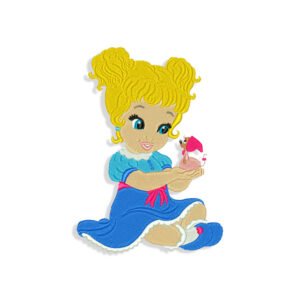 Princess Embroidery Design