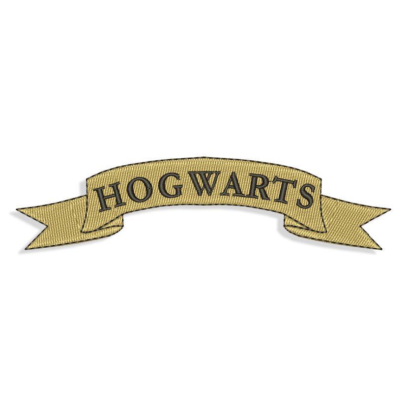 Hogwarts Flag, Harry Potter Embroidery design