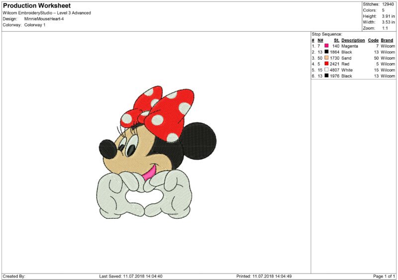 Mouse Embroidery design - Image 2