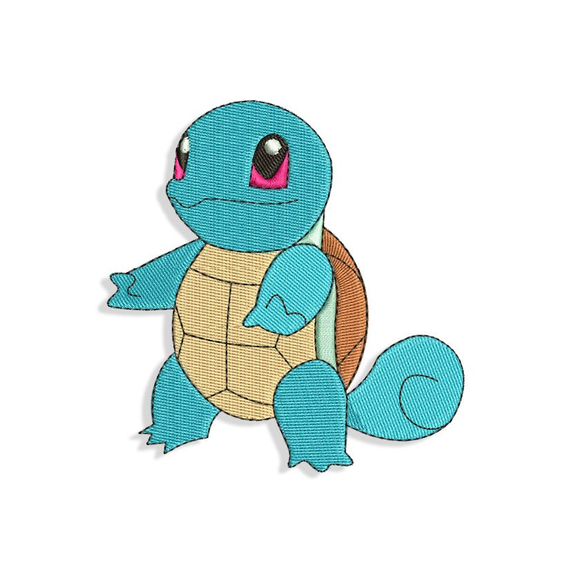 Squirtle Pokemon | Machine Embroidery designs and SVG files