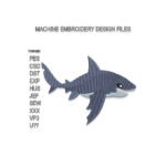 Megalodon Shark Embroidery design