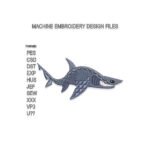 Shark Embroidery design