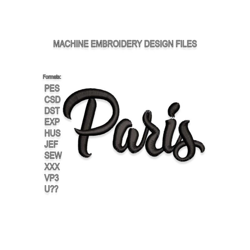 Paris Embroidery design