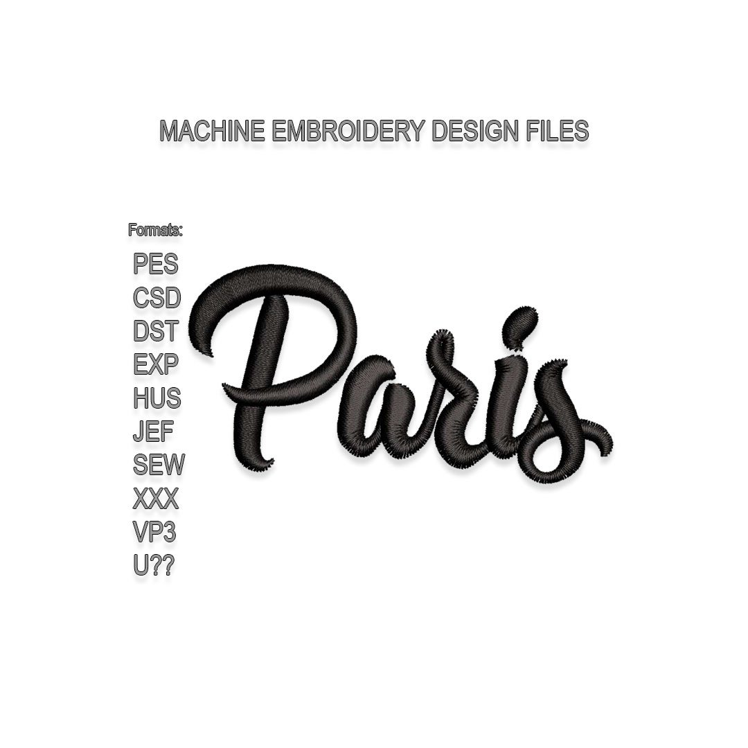 Paris Embroidery design