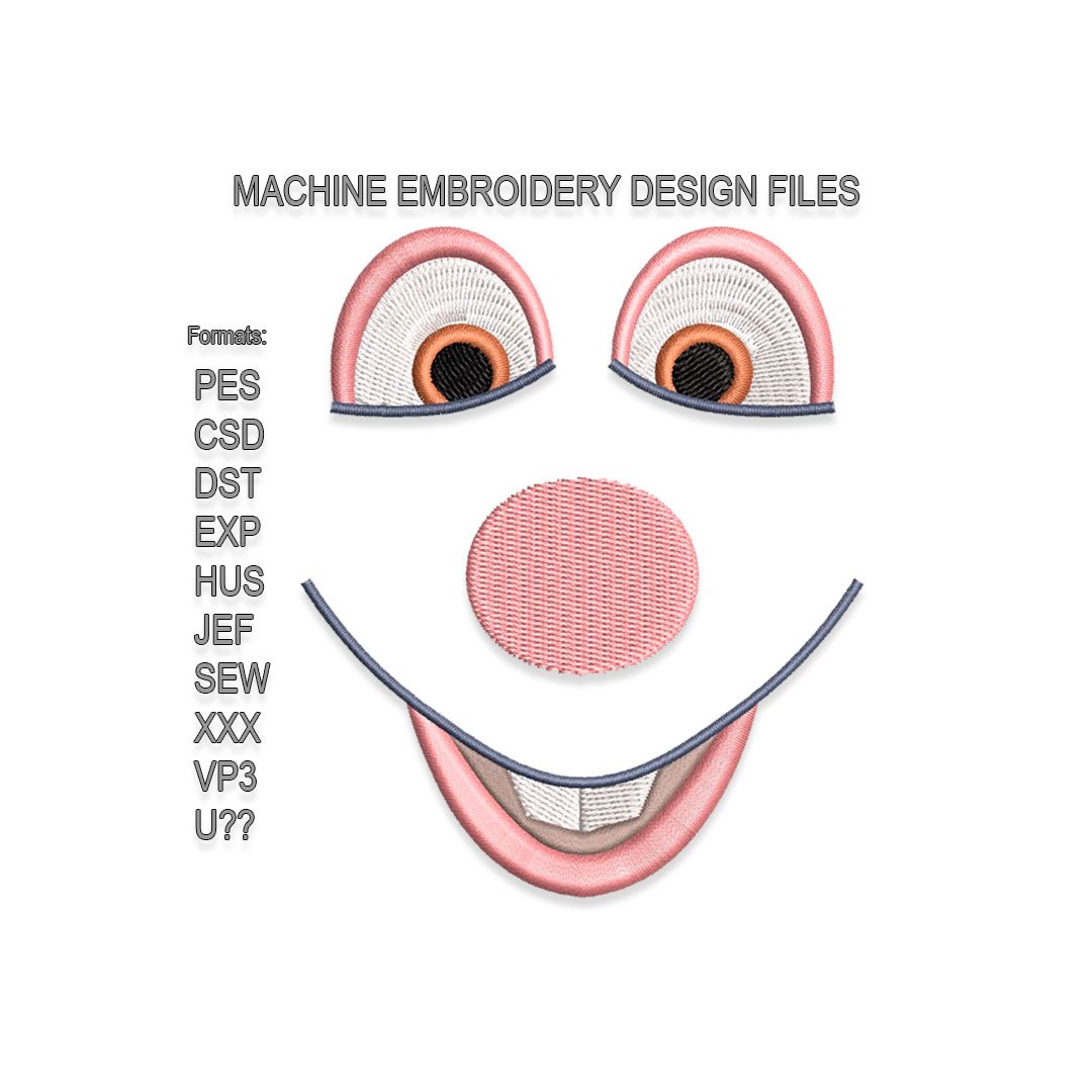 Ratatouille Face Embroidery design