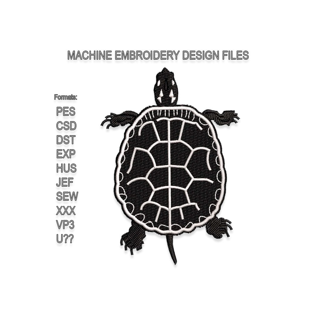 Turtle Embroidery design