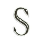 Letter S Snake Embroidery design
