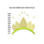 Princess Tiana's diadem Embroidery design