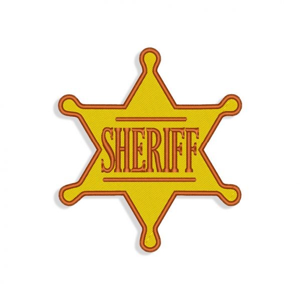 Sheriffs star Machine Embroidery designs and SVG files