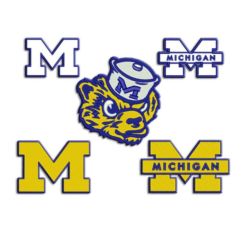 Wolverines Embroidery design