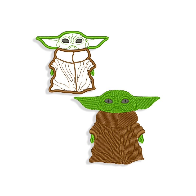 Download Baby Yoda | Machine Embroidery designs and SVG files